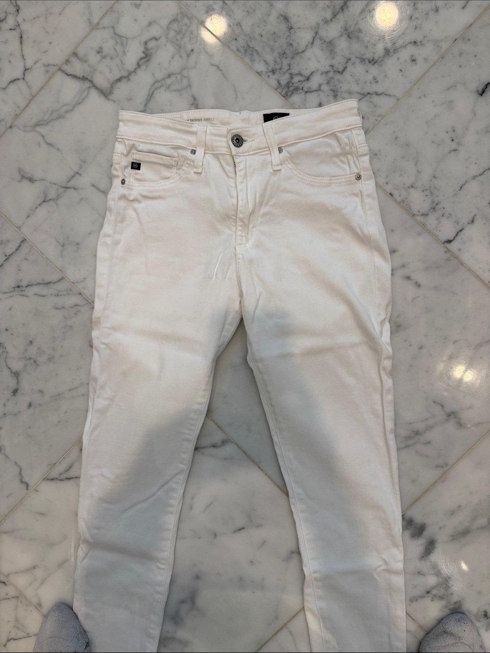 Ag Adriano Goldschmied Women’s Skinny Jeans in White